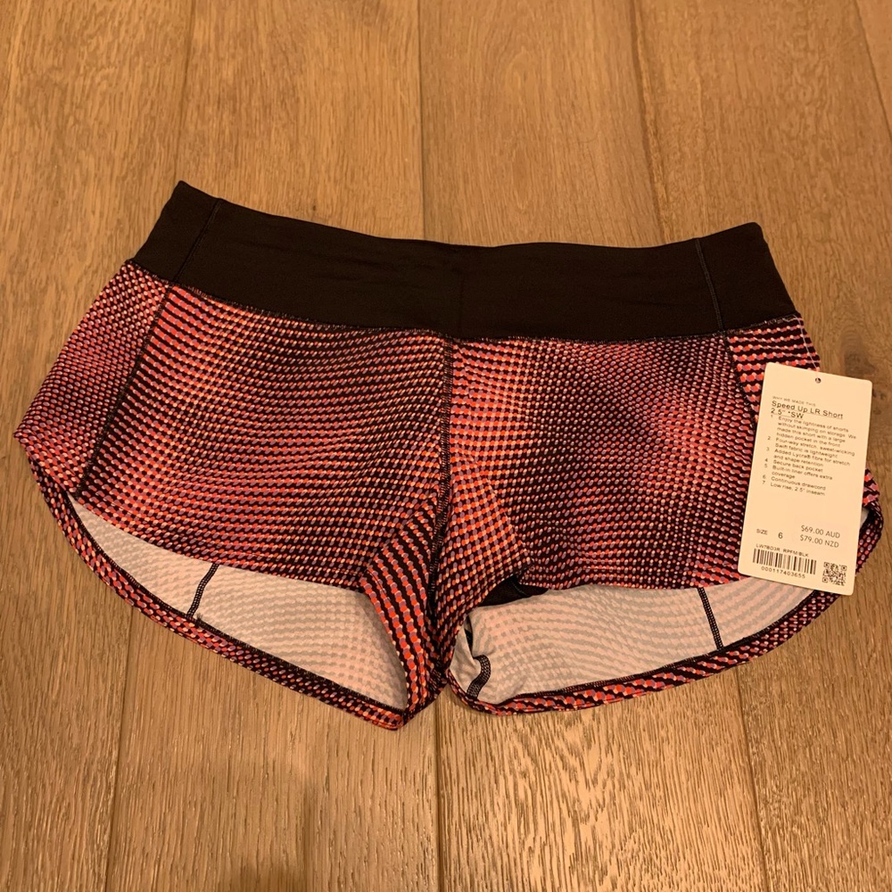 Lululemon Seawheeze speed up short size 6